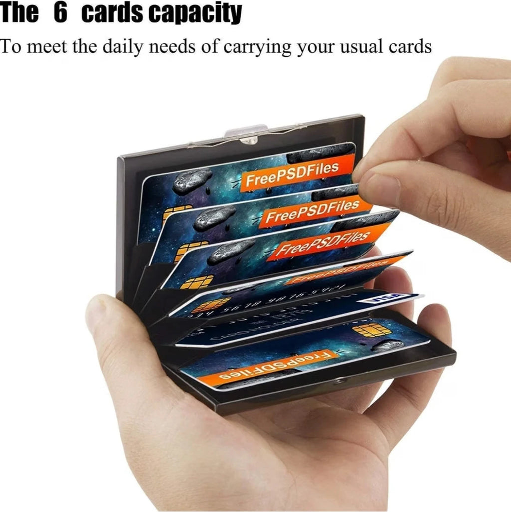 Black Aluminium Card Holder