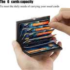 Black Aluminium Card Holder