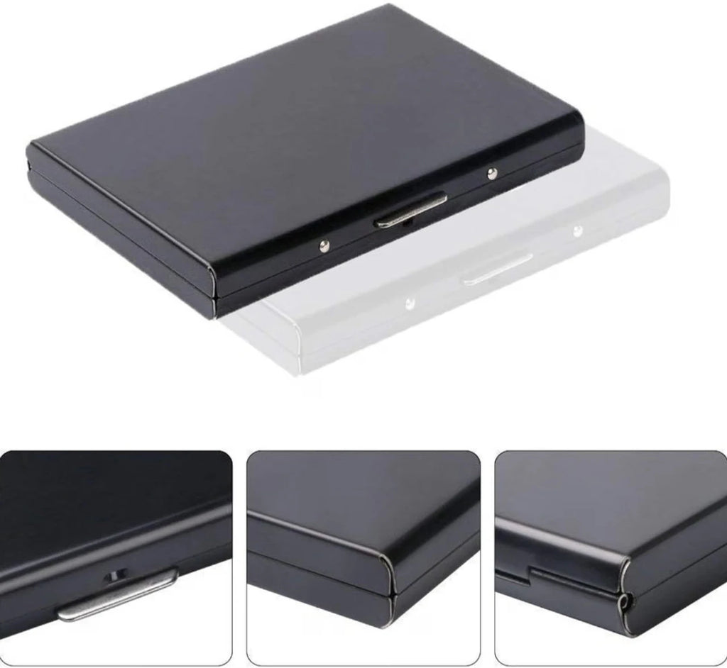 Black Aluminium Card Holder