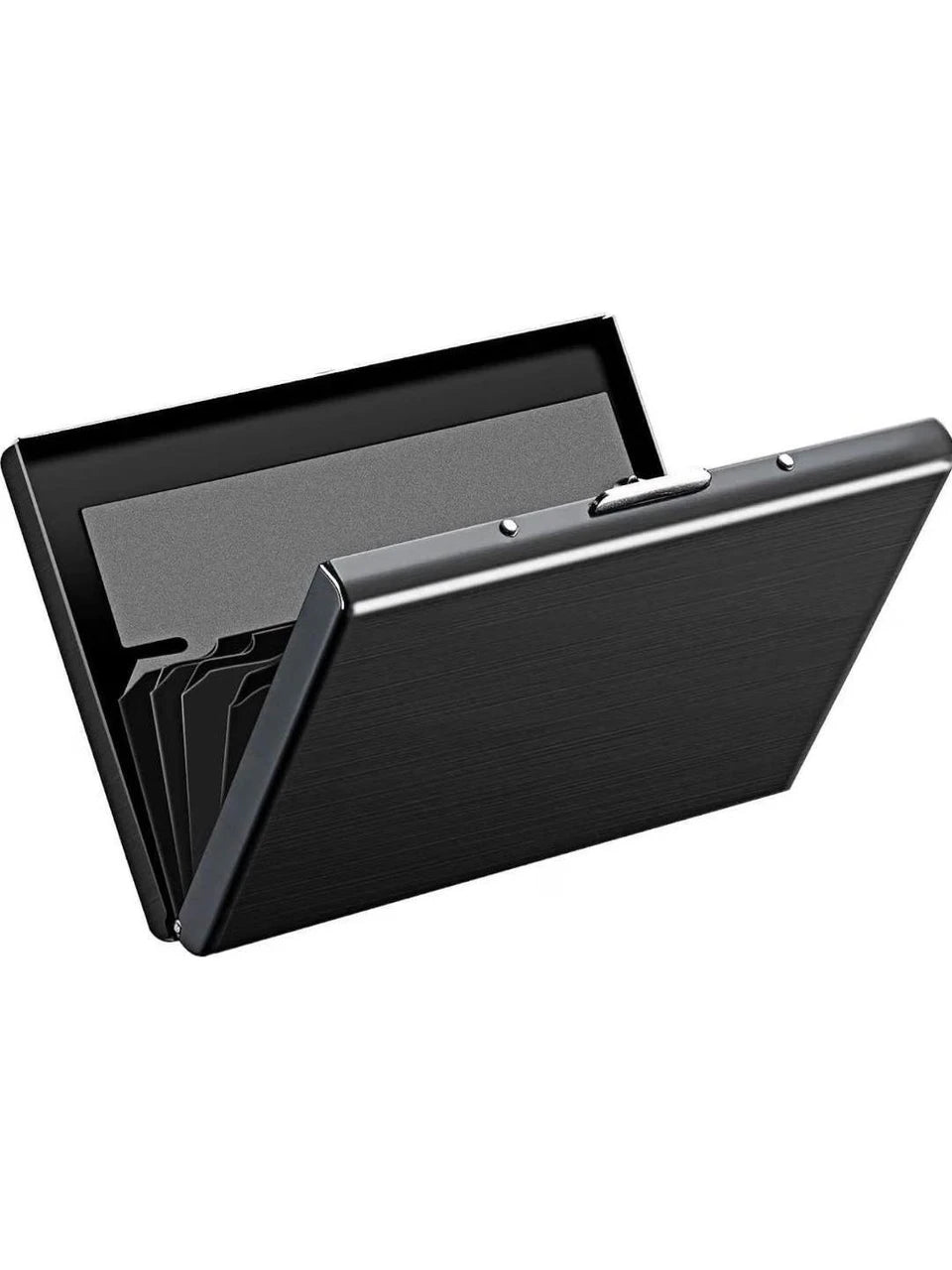 Black Aluminium Card Holder