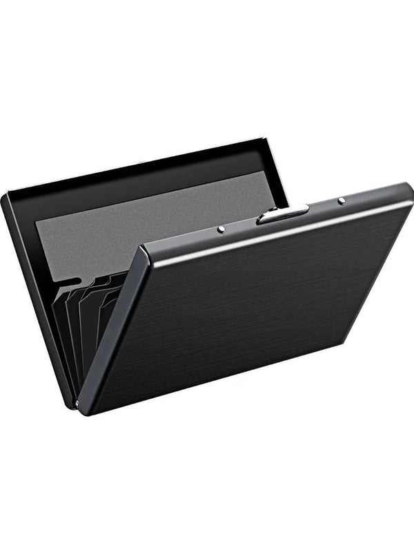 Black Aluminium Card Holder